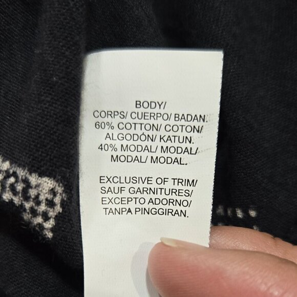 Lucky Brand Black Geometric Low V-Neck Sleeveless Maxi Dress Boho Tribal NO BELT - Picture 8 of 8